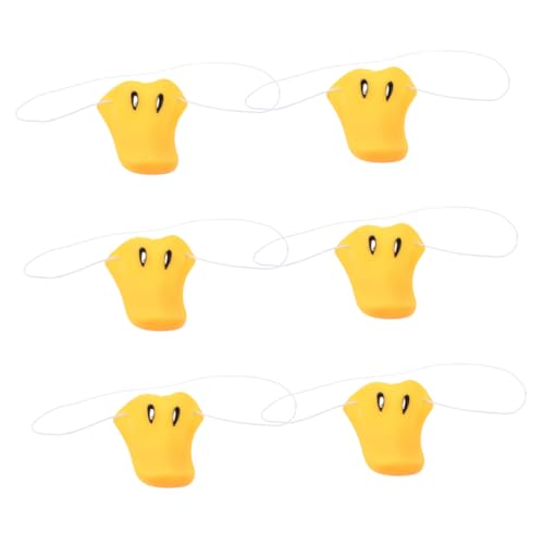 JOINPAYA 6St Simulierte Entennase Entenzubehör Nase Kostüm Halloween Plüsch tiermasken geburtstagsdekoration party dekoration Cosplay Zubehör kleine Nase Cosplay-Nase Vinyl Yellow JOINPAYA 6St Simulierte Entennase Entenzubehör Nase Kostüm Halloween Plüsch tiermasken geburtstagsdekoration party dekoration Cosplay Zubehör kleine Nase Cosplay-Nase Vinyl Yellow von JOINPAYA