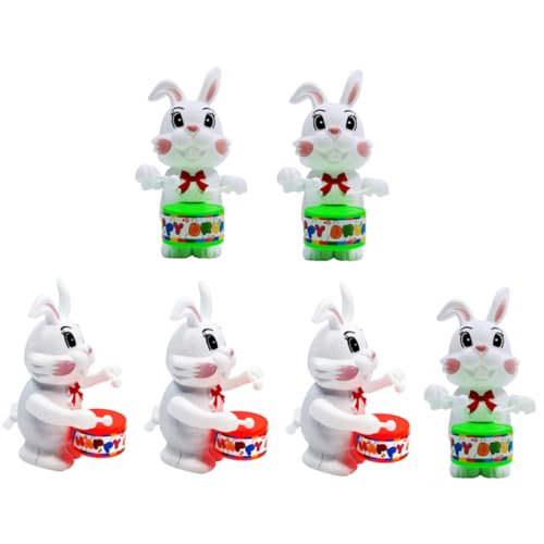 JOINPAYA 6St Trommelnder Hase interaktives Interactive Toys Kid Toys zabawki stymulujące rozwój tischdeko esstisch Toys Hasenspielzeug mit Uhrwerk Kaninchen Plastik JOINPAYA 6St Trommelnder Hase interaktives Interactive Toys Kid Toys zabawki stymulujące rozwój tischdeko esstisch Toys Hasenspielzeug mit Uhrwerk Kaninchen Plastik von JOINPAYA