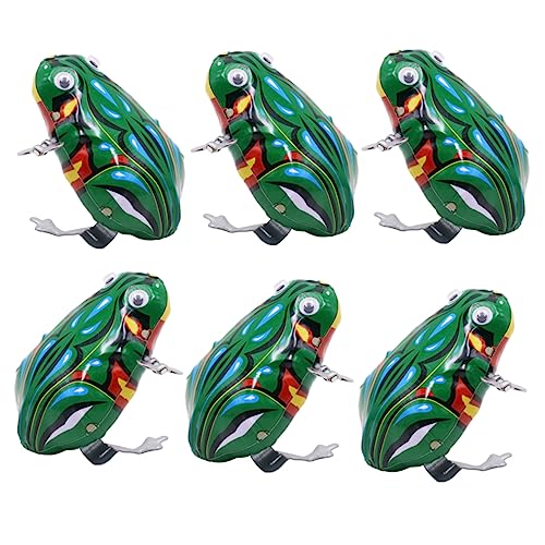 JOINPAYA 6St Uhrwerk-Frosch- interaktives deko Funny Toys babybrause Kinderspielzeug Frösche Modell Uhrwerk-Cartoon- Eisen Green JOINPAYA 6St Uhrwerk-Frosch- interaktives deko Funny Toys babybrause Kinderspielzeug Frösche Modell Uhrwerk-Cartoon- Eisen Green von JOINPAYA