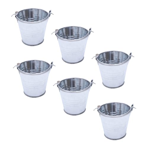 JOINPAYA 6St Weißblechfass blumenbank Storage Boxes aufbewahrungsbox für Regal geschke aufbwahrungs-Box Schwimmbad Lüfter Kinderwerkzeug wischeimer Kleiner Eimer Mini-Eimer Einfügen Silver JOINPAYA 6St Weißblechfass blumenbank Storage Boxes aufbewahrungsbox für Regal geschke aufbwahrungs-Box Schwimmbad Lüfter Kinderwerkzeug wischeimer Kleiner Eimer Mini-Eimer Einfügen Silver von JOINPAYA