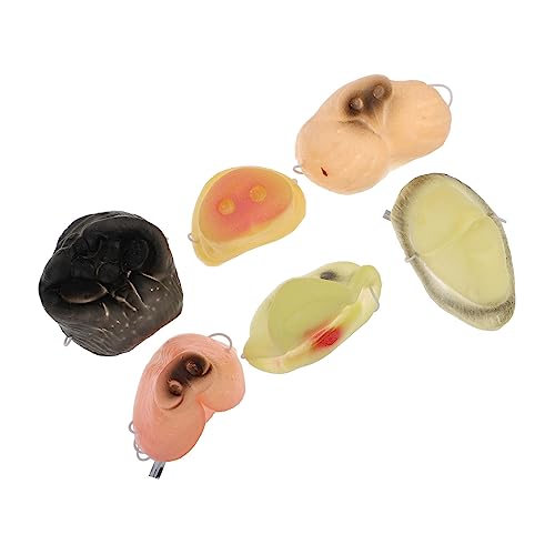 JOINPAYA 6 Stück Halloween-dekoration Tier-nasenmasken Gewürz-bonbon-farben Maskerade-nasenabdeckung Für Kinderparty-maskenzubehör von JOINPAYA