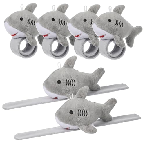 JOINPAYA 6Stücke Plüsch Slap Armbänder Gefüllte Schnapparmbänder für Tier Dekorationen Partygeschenke für Vielseitig und Einfach zu Verwenden von JOINPAYA