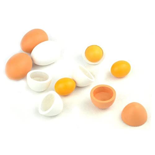 JOINPAYA 6er Set Eier Für Mit Versteckten Eigelb Für Rollenspiele Pädagogisches Zur Der Kreativität Und Feinmotorik Ideal Für Vorschulkinder von JOINPAYA