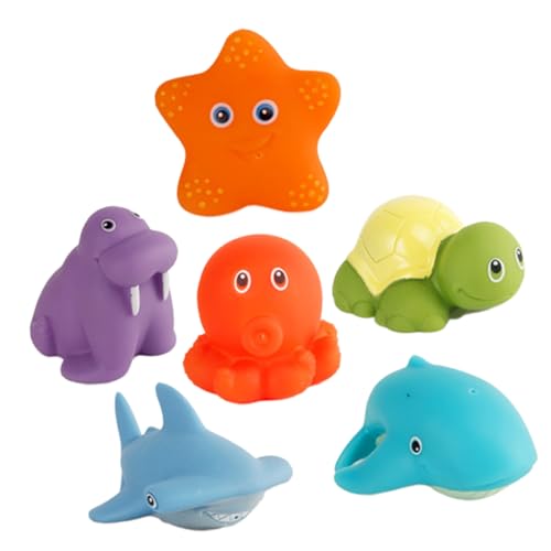 JOINPAYA 6-teiliges Badespielzeug Mit Wasserspritzfunktion Für Jungen Und Mädchen Badetiere Badespielzeug Für Kleinkinder Mit Quietsch- Und Farbwechselfunktionen JOINPAYA 6-teiliges Badespielzeug Mit Wasserspritzfunktion Für Jungen Und Mädchen Badetiere Badespielzeug Für Kleinkinder Mit Quietsch- Und Farbwechselfunktionen von JOINPAYA