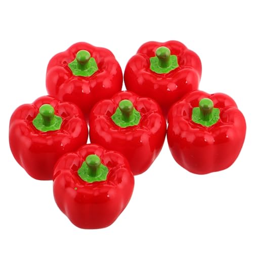 JOINPAYA 6pcs Miniaturharz Gefälschter Paprika Lebensechter Chili -Pfeffer -Accessoires Für Mikrolandschaftsfoto Realistische Mini -Bonsai -Figuren JOINPAYA 6pcs Miniaturharz Gefälschter Paprika Lebensechter Chili -Pfeffer -Accessoires Für Mikrolandschaftsfoto Realistische Mini -Bonsai -Figuren von JOINPAYA