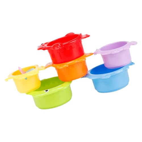JOINPAYA 6-teiliges Stapelbecher-Set Cartoon-strandspielzeug Für Kleinkinder Schwimmendes Badespielzeug Stapel-lernspielzeug Für Kinder JOINPAYA 6-teiliges Stapelbecher-Set Cartoon-strandspielzeug Für Kleinkinder Schwimmendes Badespielzeug Stapel-lernspielzeug Für Kinder von JOINPAYA
