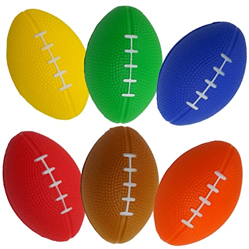 JOINPAYA 6st Fußball Entlüften Rugby-Stress- Kinderspielzeug Fußball-stressbälle Rugby-stressbälle -Rugby Schwamm Fußbälle Rugby Quetschen Mini-fußbälle Masse Pu-Schwamm JOINPAYA 6st Fußball Entlüften Rugby-Stress- Kinderspielzeug Fußball-stressbälle Rugby-stressbälle -Rugby Schwamm Fußbälle Rugby Quetschen Mini-fußbälle Masse Pu-Schwamm von JOINPAYA