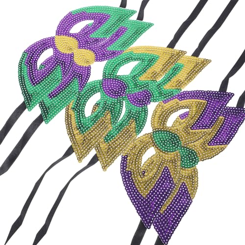 JOINPAYA 6st Karnevalsmaske Masken Maskerade Karneval Konfetti Dekorative Maske Cosplay-maske Karneval Liefert Kostüm Maske Frauenmaske Halloween-maske Cosplay-partymaske Pailletten von JOINPAYA