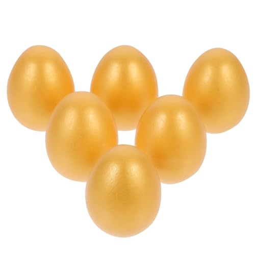 JOINPAYA 6st Ostern Goldene Eier Schmücken Hängende Osterdekoration Sehr Künstlich Eier Jumbo Ornamente Osterkorbfüller Henne Ostereier Leer Osterparty Gefallen Hühnernistei Deko-ei Hölzern JOINPAYA 6st Ostern Goldene Eier Schmücken Hängende Osterdekoration Sehr Künstlich Eier Jumbo Ornamente Osterkorbfüller Henne Ostereier Leer Osterparty Gefallen Hühnernistei Deko-ei Hölzern von JOINPAYA
