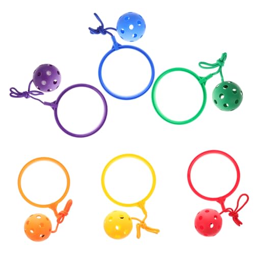 JOINPAYA 6st Reifenball Sprungball Für Sprungball-knöchelspielzeug Überspringen Den Ball Springendes Ballspiel Sprungball Am Knöchel Knöchelball Knöchelring Plastik von JOINPAYA