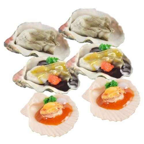 JOINPAYA 6st Simulationsausternmodell Spielnahrung Für Die Kinderküche Simulationsmodell Für Meeresfrüchte Küchenessen Spielen Simulation Lebensmittelmodell Spielküchenzubehör PVC JOINPAYA 6st Simulationsausternmodell Spielnahrung Für Die Kinderküche Simulationsmodell Für Meeresfrüchte Küchenessen Spielen Simulation Lebensmittelmodell Spielküchenzubehör PVC von JOINPAYA