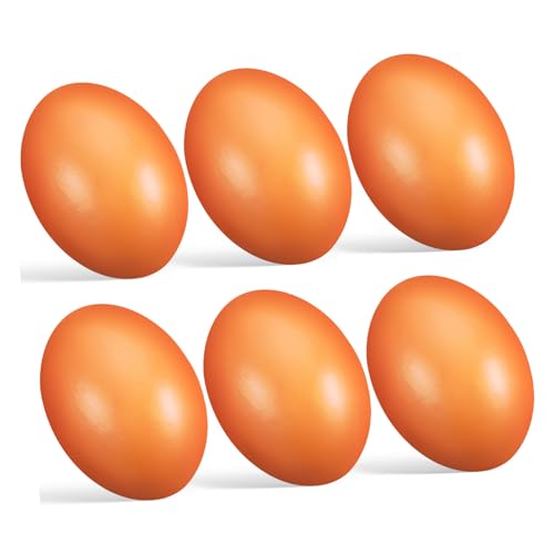 JOINPAYA 6pcs Holz Eier Für Hühner Hand-gemalt Dekorationen Für Ostern Jagd Spielzeug JOINPAYA 6pcs Holz Eier Für Hühner Hand-gemalt Dekorationen Für Ostern Jagd Spielzeug von JOINPAYA