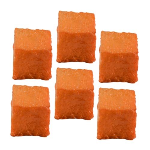 JOINPAYA 6st Simulierter Tofu Gefälscht Vorgeben Essen Brot Kuchen Modell Künstlich Falsch Obst Burger Kühlschrankmagnete Für Lebensmittel Deko Fisch-tofu-Foto-Requisite Orange PVC JOINPAYA 6st Simulierter Tofu Gefälscht Vorgeben Essen Brot Kuchen Modell Künstlich Falsch Obst Burger Kühlschrankmagnete Für Lebensmittel Deko Fisch-tofu-Foto-Requisite Orange PVC von JOINPAYA