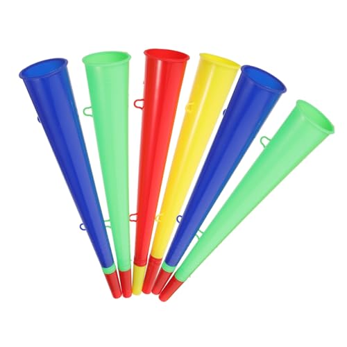 JOINPAYA Laute Plastiktrompeten Für Sportspiele 6 Stück Helle Spielhörner Für Sportfans Trompete Zufällige Farbe JOINPAYA Laute Plastiktrompeten Für Sportspiele 6 Stück Helle Spielhörner Für Sportfans Trompete Zufällige Farbe von JOINPAYA