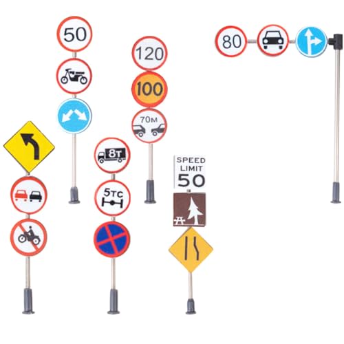 JOINPAYA Miniatur-Verkehrsschild-barrikade - 6-teiliges Tisch-straßensperren-Set - Spielzeug-verkehrsschilder-Set - Schulunterricht - Rollenspiel-Verkehrsschild JOINPAYA Miniatur-Verkehrsschild-barrikade - 6-teiliges Tisch-straßensperren-Set - Spielzeug-verkehrsschilder-Set - Schulunterricht - Rollenspiel-Verkehrsschild von JOINPAYA