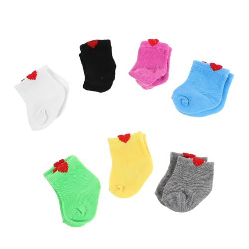 JOINPAYA 7 Paare Socken für American Doll Weiche Doll Accessories American Costume Vielseitiges Puppenzubehör für Pretend Play Langlebig und Bequem JOINPAYA 7 Paare Socken für American Doll Weiche Doll Accessories American Costume Vielseitiges Puppenzubehör für Pretend Play Langlebig und Bequem von JOINPAYA