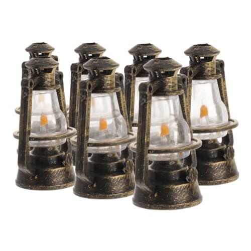 JOINPAYA 7 Stück Kerosinlampen für Mikrolandschaften Retro Stil Tischlampen Dekorative Ornamente für Terrarien und Puppenhäuser JOINPAYA 7 Stück Kerosinlampen für Mikrolandschaften Retro Stil Tischlampen Dekorative Ornamente für Terrarien und Puppenhäuser von JOINPAYA