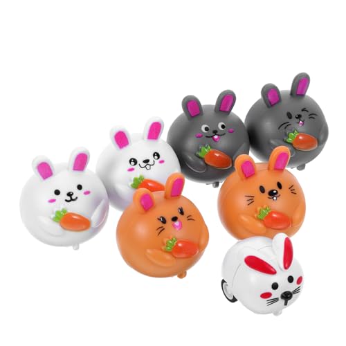 JOINPAYA 7 Stück Kinderspielzeug Hase Spielzeugautos mit Reibungsantrieb Tierauto-Kleinkindspielzeug Karikatur Reibungsautospielzeug Karotte träge kleine Fahrzeuge Kleine Spielzeugautos Abs JOINPAYA 7 Stück Kinderspielzeug Hase Spielzeugautos mit Reibungsantrieb Tierauto-Kleinkindspielzeug Karikatur Reibungsautospielzeug Karotte träge kleine Fahrzeuge Kleine Spielzeugautos Abs von JOINPAYA
