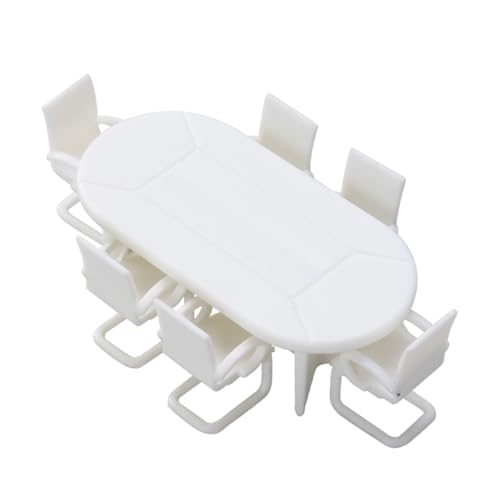 JOINPAYA 7stücke Teiliges Set Aus Modell-Tisch Und Stühlen Für Puppenhaus-Dekoration Miniatur-Spielzeug Für Kreative DIY-projekte Und Innenraumszenen Aus Hochwertigem Sicher Und von JOINPAYA