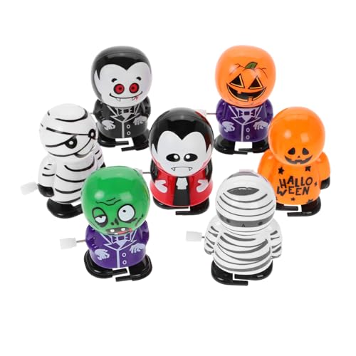 JOINPAYA 7 Stück Teiliges Halloween Wind Up Bunte Mechanische Lauf Figuren mit Gruselmotiven Kompakt und Leicht für Partyspaß und Edukatives als Mitgebsel und Dekoration JOINPAYA 7 Stück Teiliges Halloween Wind Up Bunte Mechanische Lauf Figuren mit Gruselmotiven Kompakt und Leicht für Partyspaß und Edukatives als Mitgebsel und Dekoration von JOINPAYA