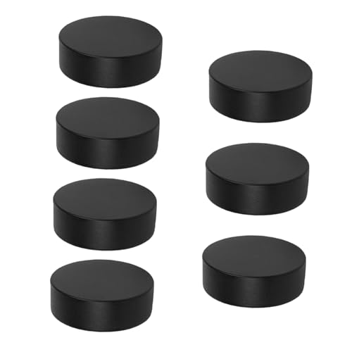 JOINPAYA 7 Stück Teiliges Pu-Schaum Eishockey Puck Weiche Trainingspucks für Drinnen und Draußen Fördert Stickhandling Agilität und Realistisches Spielgefühl für Gruppenübungen von JOINPAYA