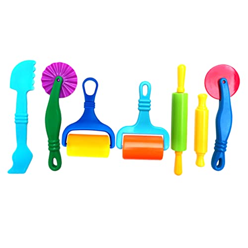 JOINPAYA 7 Stück Werkzeug für für kinderspielzeug gummitiere spielzeuge Toys von Hand gemacht für förmchen knete Dreck Nudelholz aus Ton von JOINPAYA