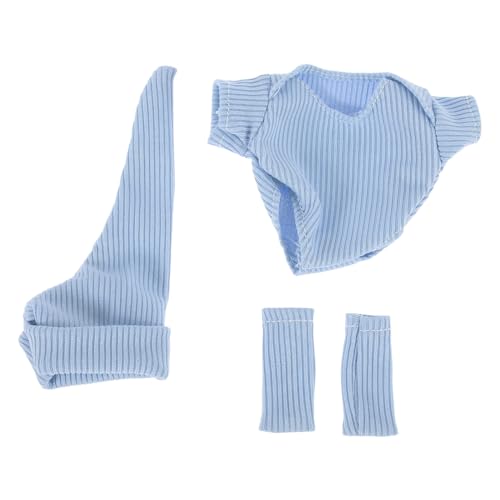 JOINPAYA 7-Zoll-Babypuppen-Outfit-Set 3-Teilig Puppenkleidung Hut mit Schuhen Und Zubehör für Kinder Minipuppe Rollenspiel Und Ankleiden von JOINPAYA