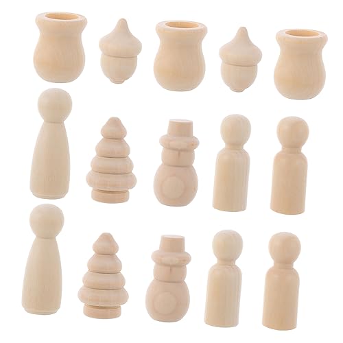 JOINPAYA 70 Stück Marionetten-Set für Figur Marionetten-Kit Puppenbausatz selber Machen hölzern von JOINPAYA