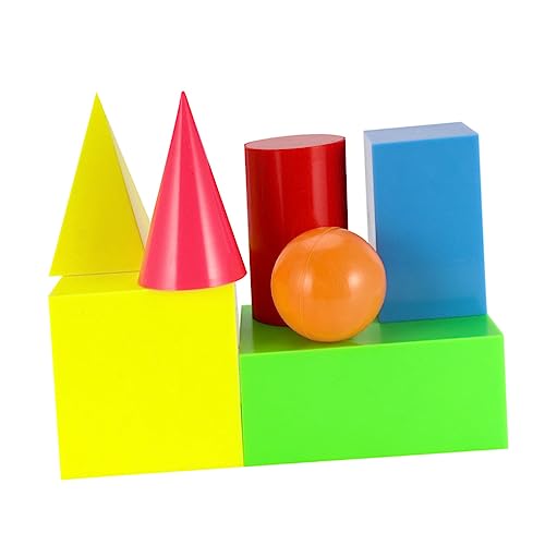 JOINPAYA 7St Geometriemodell geometrische Spielzeuge geometrisches Modell mathematisches Modell kombinierte Lehrmittel Bausteine ​​der Früherziehung bausteine Colorful von JOINPAYA