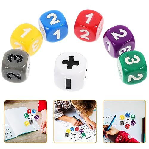 JOINPAYA 7st Partyspielwürfel Würfel Für Zeichenwürfel Spiel Würfel Lernspielzeug Für Lehrreich Operator Würfel Mathe Lernwürfel Würfelspiel Mathe-spielspielzeug Acryl JOINPAYA 7st Partyspielwürfel Würfel Für Zeichenwürfel Spiel Würfel Lernspielzeug Für Lehrreich Operator Würfel Mathe Lernwürfel Würfelspiel Mathe-spielspielzeug Acryl von JOINPAYA