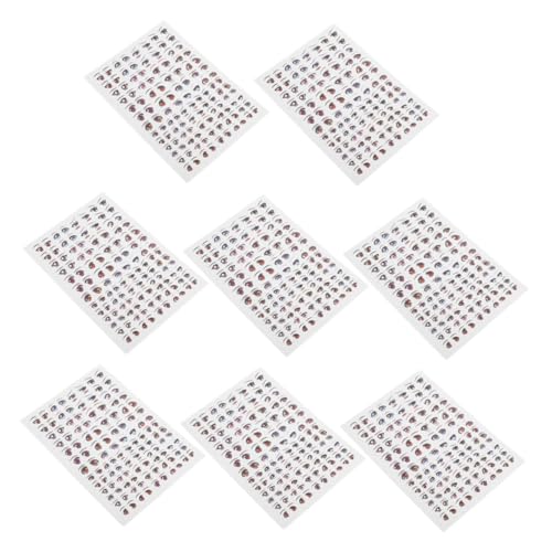 JOINPAYA 8 Blatt Selbstklebende Augen für Puppenherstellung Realistische Bastelaugen für Kreative DIY Projekte und Kunsthandwerk JOINPAYA 8 Blatt Selbstklebende Augen für Puppenherstellung Realistische Bastelaugen für Kreative DIY Projekte und Kunsthandwerk von JOINPAYA