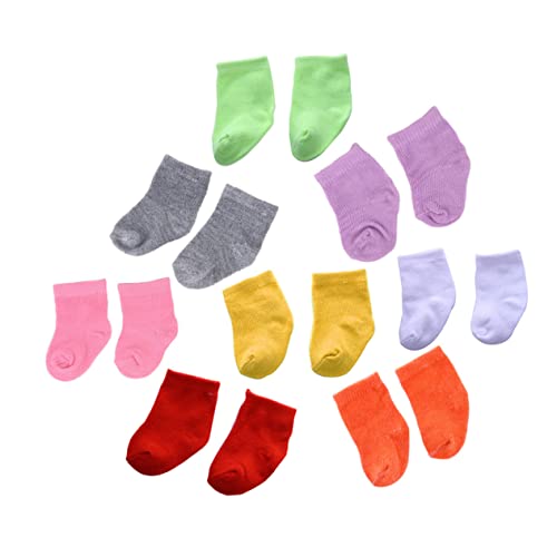 JOINPAYA 18 Zoll Puppensocken 8 Paar Minisocken-Set Spielhaus- Puppenzubehör Realistisch Schön Waschbar Wiederverwendbar JOINPAYA 18 Zoll Puppensocken 8 Paar Minisocken-Set Spielhaus- Puppenzubehör Realistisch Schön Waschbar Wiederverwendbar von JOINPAYA