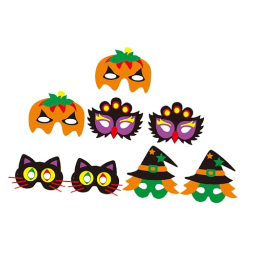 JOINPAYA 8 Sätze Halloween-Maske halloween masken halloween party deko Masken zum halloween zubehör dekoration einzigartige Maske kostüm maske selber machen Eva JOINPAYA 8 Sätze Halloween-Maske halloween masken halloween party deko Masken zum halloween zubehör dekoration einzigartige Maske kostüm maske selber machen Eva von JOINPAYA