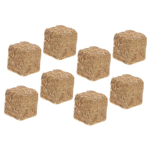 JOINPAYA 8 Stck Teiliges Miniatur Heuhaufen aus Holz Quadratisch Realistische Puppenhaus Dekoration Langlebige Mini Strohballen für Mikro Szenen und Foto Requisiten JOINPAYA 8 Stck Teiliges Miniatur Heuhaufen aus Holz Quadratisch Realistische Puppenhaus Dekoration Langlebige Mini Strohballen für Mikro Szenen und Foto Requisiten von JOINPAYA