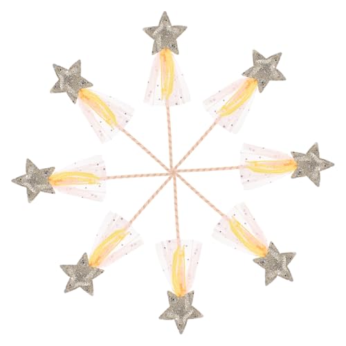 JOINPAYA 8 Stück Glitzernde Prinzessin magische Stäbe Leichte Stern fee Stäbe für Mädchen Robustes Design für Bühnenauftritte Party und Rollenspiele für Kindergeburtstag und Kostümspaß von JOINPAYA