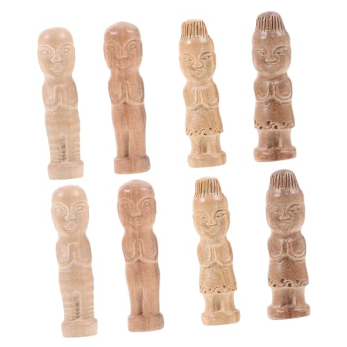 JOINPAYA 8 Stück Marionette bastelset bastelsets für gieskanne kinderspielzeug Decor Craft Leere Holzpflockpuppe unvollendete Peg-Leute Peg-Puppen Mahagoni- von JOINPAYA