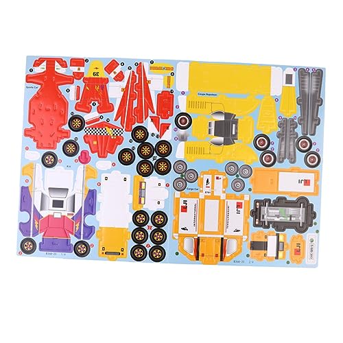 JOINPAYA 8 Stück Papierpuzzles für Jungen Pädagogisches für D Auto Puzzle Spielzeugauto-Puzzle Papierpuzzles für Papierpuzzlespielzeug 3D-Rätsel von JOINPAYA