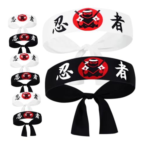 JOINPAYA 8 Stück Teiliges Japanische Stirnbänder für Ninja Kostüme und Sushi Events Weiche Multifunktionale Haaraccessoires Stilvolle Designs für Cosplay und Tägliche Nutzung JOINPAYA 8 Stück Teiliges Japanische Stirnbänder für Ninja Kostüme und Sushi Events Weiche Multifunktionale Haaraccessoires Stilvolle Designs für Cosplay und Tägliche Nutzung von JOINPAYA