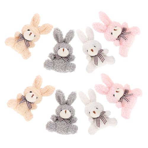 JOINPAYA 8 Stück Teiliges Mini Plüsch Hasen Schlüsselanhänger mit Schleife Weiche Bunny Anhänger in Rosa Weiß Braun Leichter Tragbarer Flauschiger Charme für Taschen und Geschenkdekoration JOINPAYA 8 Stück Teiliges Mini Plüsch Hasen Schlüsselanhänger mit Schleife Weiche Bunny Anhänger in Rosa Weiß Braun Leichter Tragbarer Flauschiger Charme für Taschen und Geschenkdekoration von JOINPAYA