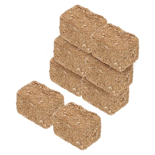 JOINPAYA 8 Stück Teiliges Miniatur Heuhaufen Modell Holzmaterial Dekoration für Garten Wohnzimmer und Outdoor Natürlicher Herbststil Realistische Szene für Fotografie und DIY von JOINPAYA
