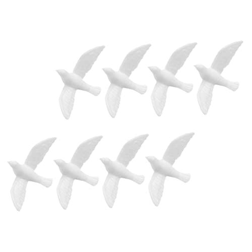 JOINPAYA 8 Stück Teiliges Miniatur Puppenhaus Zubehör Weiße Tauben Figuren aus Sicherem Harz für Mini Haus Deko Detailreich und Leicht JOINPAYA 8 Stück Teiliges Miniatur Puppenhaus Zubehör Weiße Tauben Figuren aus Sicherem Harz für Mini Haus Deko Detailreich und Leicht von JOINPAYA