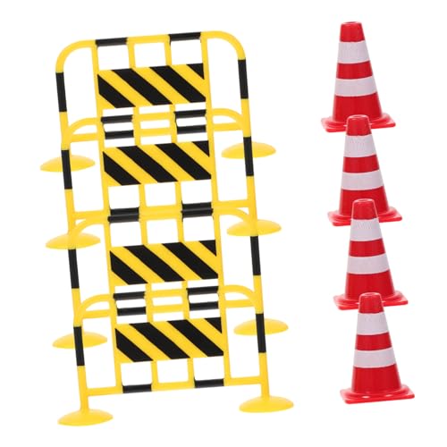 JOINPAYA 8 Stück Teiliges Miniatur Verkehrsbarrieren aus Robustem Farbenfrohe Kleine Straßensperren und Pylone für Pädagogisches Lernspielzeug zur Verkehrsbildung und Kreativem JOINPAYA 8 Stück Teiliges Miniatur Verkehrsbarrieren aus Robustem Farbenfrohe Kleine Straßensperren und Pylone für Pädagogisches Lernspielzeug zur Verkehrsbildung und Kreativem von JOINPAYA