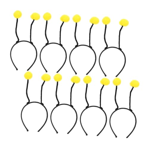 JOINPAYA 8 Stück Tierisches Stirnband Braunes Stirnband Antennen-haarband Bienententakel-haarband Bugs-antennen-stirnband Partygeschenke Mit Bienenmotiv Stirnbänder Bandeau Yellow Haarball von JOINPAYA