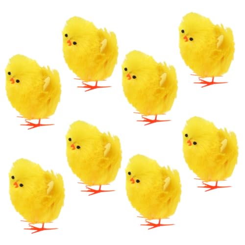JOINPAYA 8-teiliges Set Osterküken Plüsch Süße Kuscheltiere Gefülltes Hähnchen Kleines Huhn Ostern Küken Dekoration Hühnchenspielzeug Küken Dekore Verzierung in Kükenform Yellow PVC JOINPAYA 8-teiliges Set Osterküken Plüsch Süße Kuscheltiere Gefülltes Hähnchen Kleines Huhn Ostern Küken Dekoration Hühnchenspielzeug Küken Dekore Verzierung in Kükenform Yellow PVC von JOINPAYA