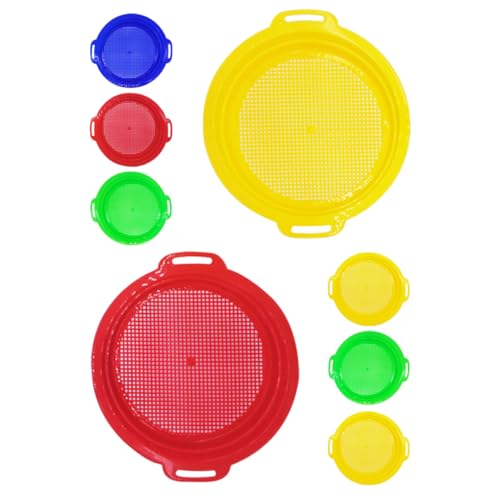 JOINPAYA 8-teiliges Set Strandspielzeug Strandsandsieber Strandsichter Gefälligkeiten Für Strandpartys Sandsieb Für Strand Kleines Sieb Sandspielzeug in Loser Schüttung Sandsieb-Set Plastik JOINPAYA 8-teiliges Set Strandspielzeug Strandsandsieber Strandsichter Gefälligkeiten Für Strandpartys Sandsieb Für Strand Kleines Sieb Sandspielzeug in Loser Schüttung Sandsieb-Set Plastik von JOINPAYA