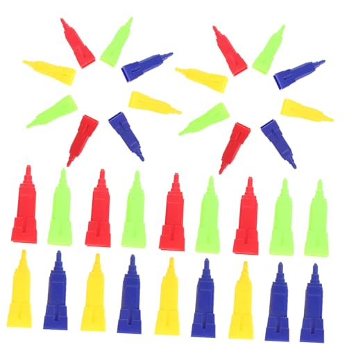 JOINPAYA 80 Stück Spielsteine Igel-Brettspiel Party Brettspiele Kunststoff Konstruktion Gry planszowe gesselschaftspiele Ersatzzubehör für Schachspiele Brettspiel-Ersatzgebäude Plastik von JOINPAYA