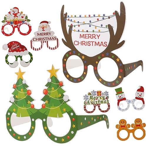 JOINPAYA Weihnachtsbrille Neuheit Papierbrillen Requisiten Party-Ornamente Party-Ornamente Dekorationen JOINPAYA Weihnachtsbrille Neuheit Papierbrillen Requisiten Party-Ornamente Party-Ornamente Dekorationen von JOINPAYA