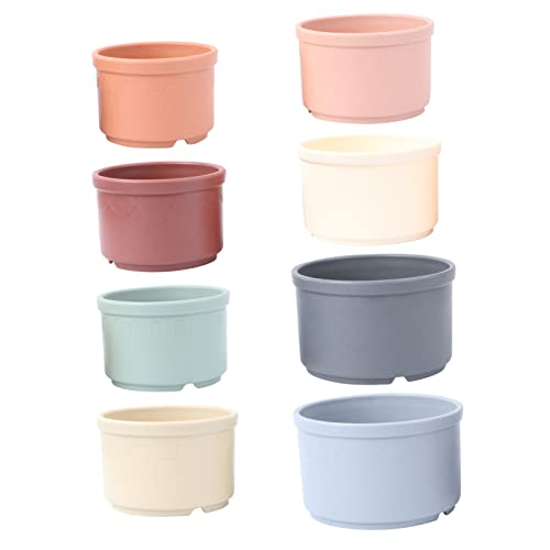 JOINPAYA 8Stücke Teiliges Stapelbecher Badespielzeug für Kreatives Wasserspielzeug mit Bunten Geometrischen Formen für Badewanne Strand und Poolspaß JOINPAYA 8Stücke Teiliges Stapelbecher Badespielzeug für Kreatives Wasserspielzeug mit Bunten Geometrischen Formen für Badewanne Strand und Poolspaß von JOINPAYA