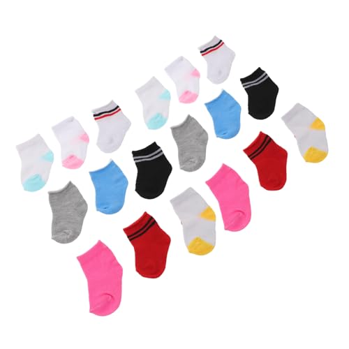 JOINPAYA 9 Paare Puppensocken für Girl Doll Gestreifte Cheerleader Baumwollsocken Weiche Atmungsaktive Puppenbekleidung für Junge Mädchen Spielzeugzubehör Geburtstag JOINPAYA 9 Paare Puppensocken für Girl Doll Gestreifte Cheerleader Baumwollsocken Weiche Atmungsaktive Puppenbekleidung für Junge Mädchen Spielzeugzubehör Geburtstag von JOINPAYA