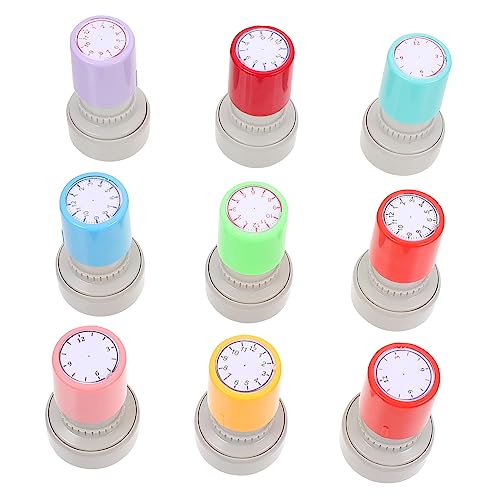 JOINPAYA 9 STK. Uhrenstempel Leise Wanduhr Aufkleber Digitaluhr Lehrerstempel Flip-Uhr Briefmarken Runde Stempel Briefmarken Kindersiegel Uhrensiegel Lehrstempel Abs JOINPAYA 9 STK. Uhrenstempel Leise Wanduhr Aufkleber Digitaluhr Lehrerstempel Flip-Uhr Briefmarken Runde Stempel Briefmarken Kindersiegel Uhrensiegel Lehrstempel Abs von JOINPAYA